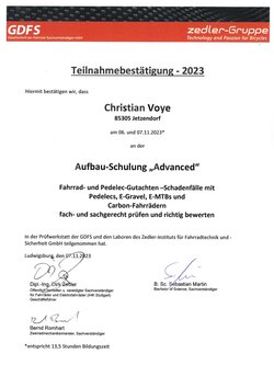 Fahrrad Gutachter Christian Voye